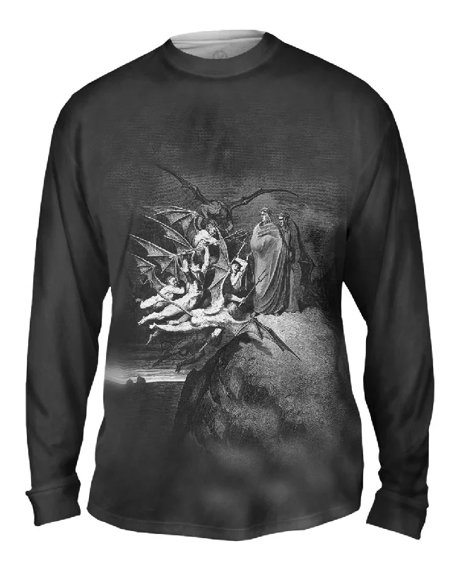 Long-Sleeve-Streetwear-Gustave Dore - "The Inferno Canto 21" (1857)