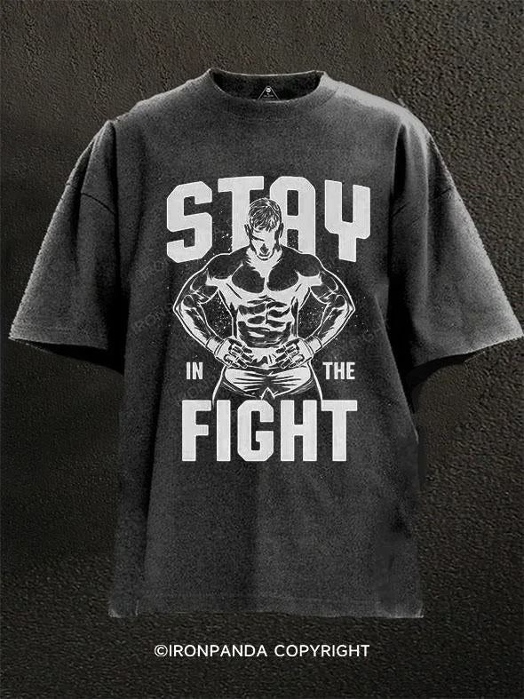 T-Shirt-Relaxed-Fit-stat in the fight Washed Gym Shirt