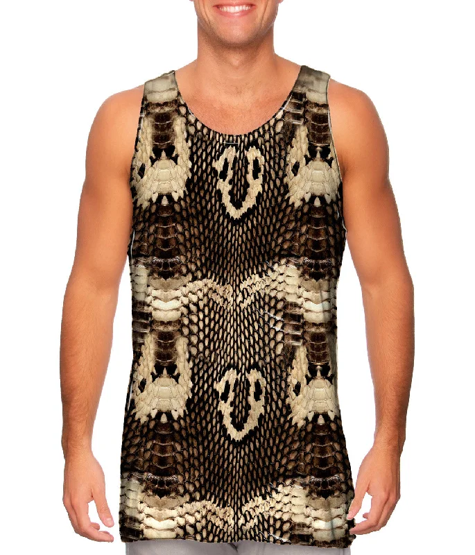 Tank-Top-Sleeveless-Cobra Snake Skin