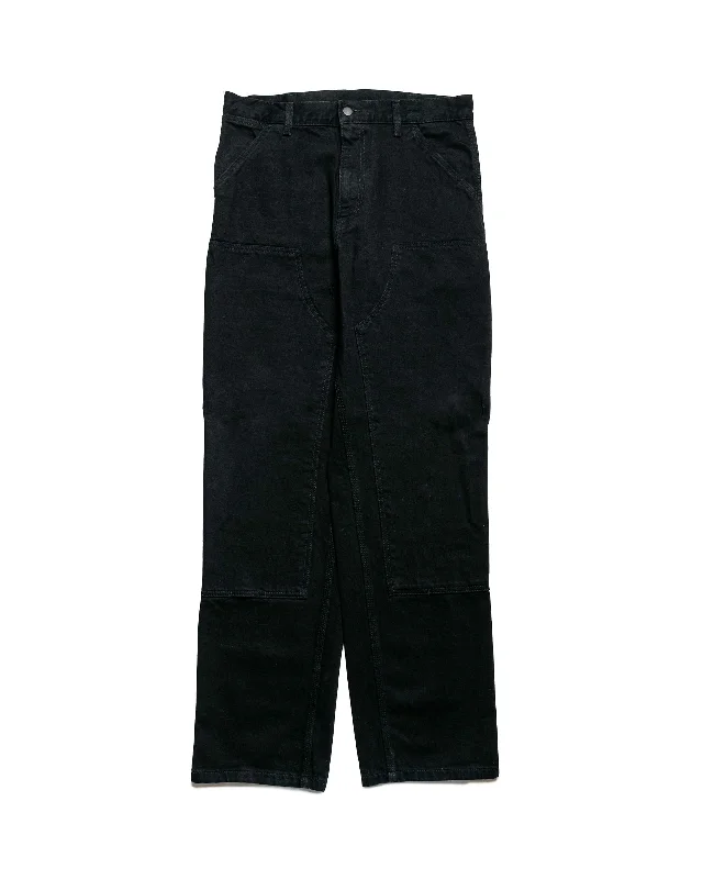 Pants-Hiking-Carhartt W.I.P. Double Knee Pant Denim Black Rinsed