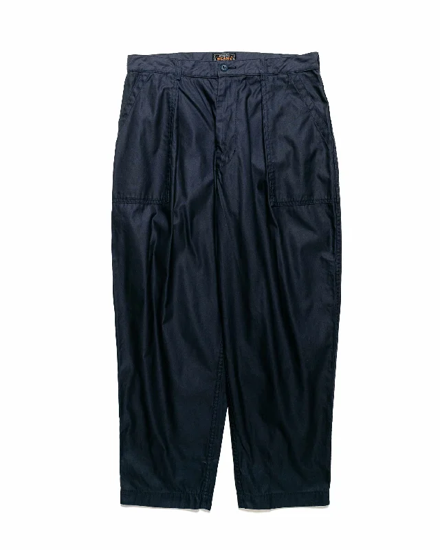 Pants-Sustainable-Beams Plus 1Pleat Baker 80/3 Back Satin Navy