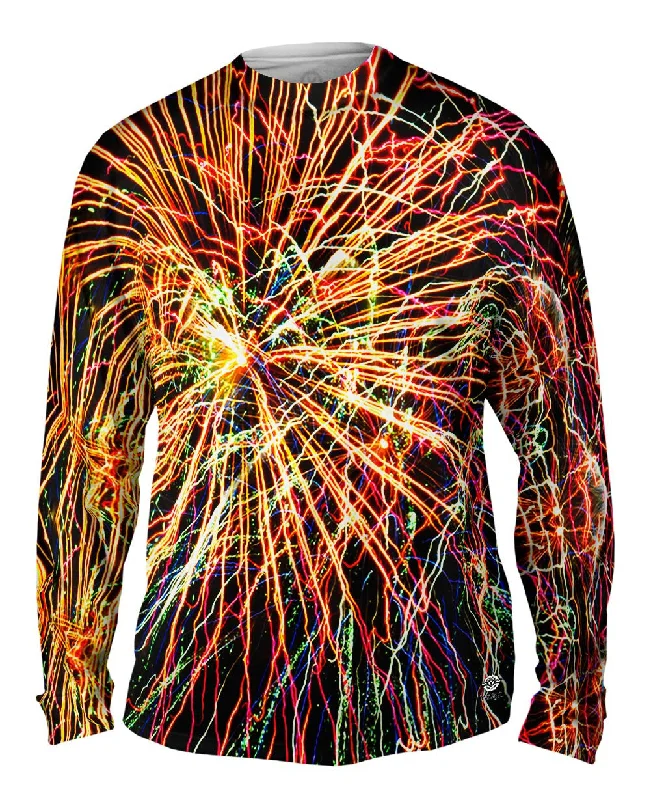 Long-Sleeve-Blue-Fourth Of July Fireworks Glory