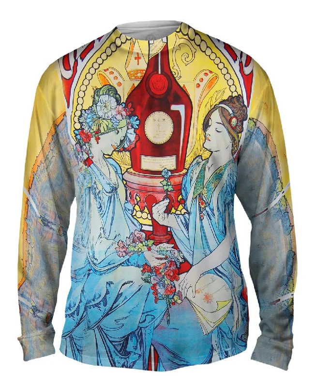 Long-Sleeve-Techwear-Alphonse Mucha - "Bénédictine" (1898)