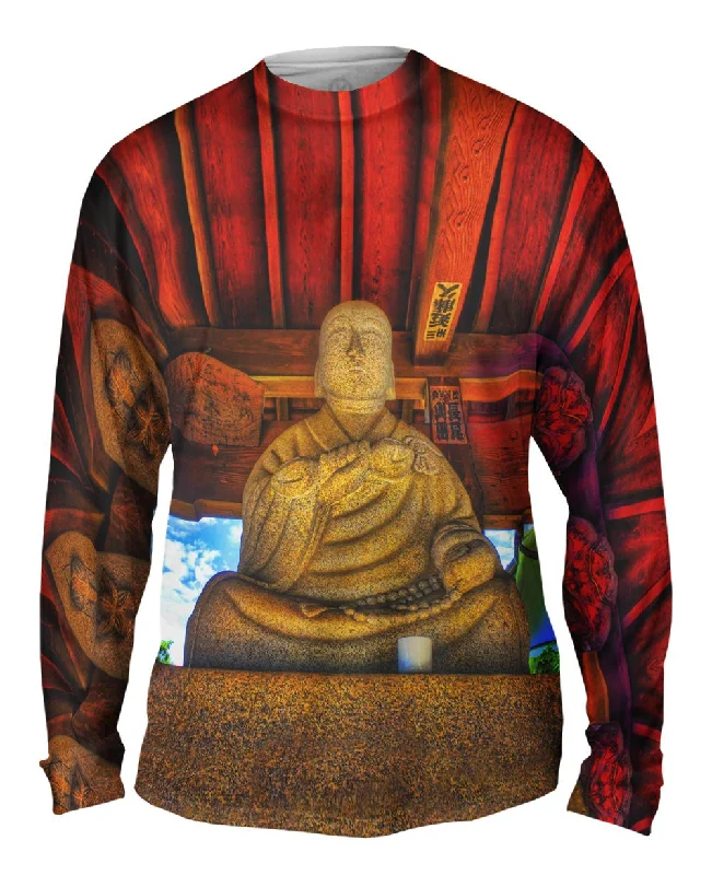 Long-Sleeve-Mock-Neck-"Stone Cold Buddha"