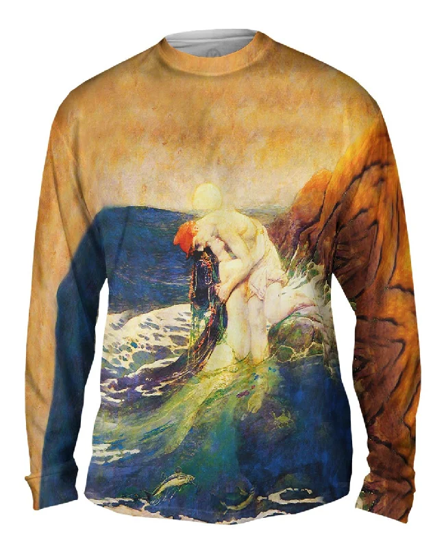 Long-Sleeve-Organic-Howard Pyle - "The Mermaid" (1910)