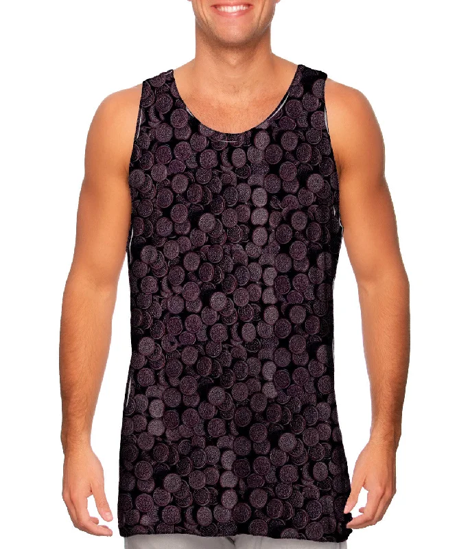 Tank-Top-V-Neck-Black Cookies Fun