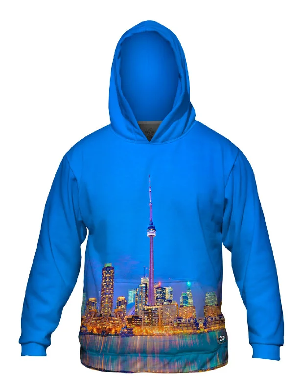 Hoodie-High-Quality-Cn Toronto Tower At Night