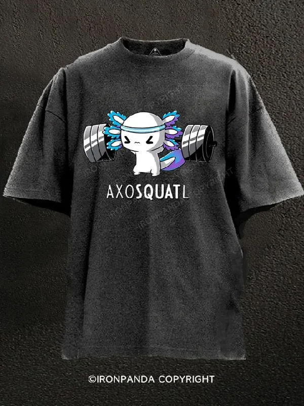 T-Shirt-Streetwear-AXOSQUATL Washed Gym Shirt