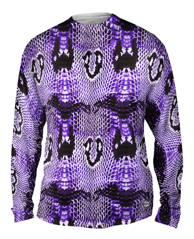 Long-Sleeve-Embroidered-Purple Cobra Snake Skin