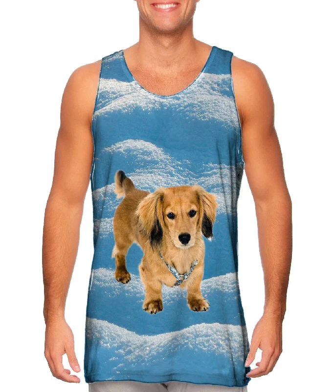 Tank-Top-Tactical-Dachshund Snow Play