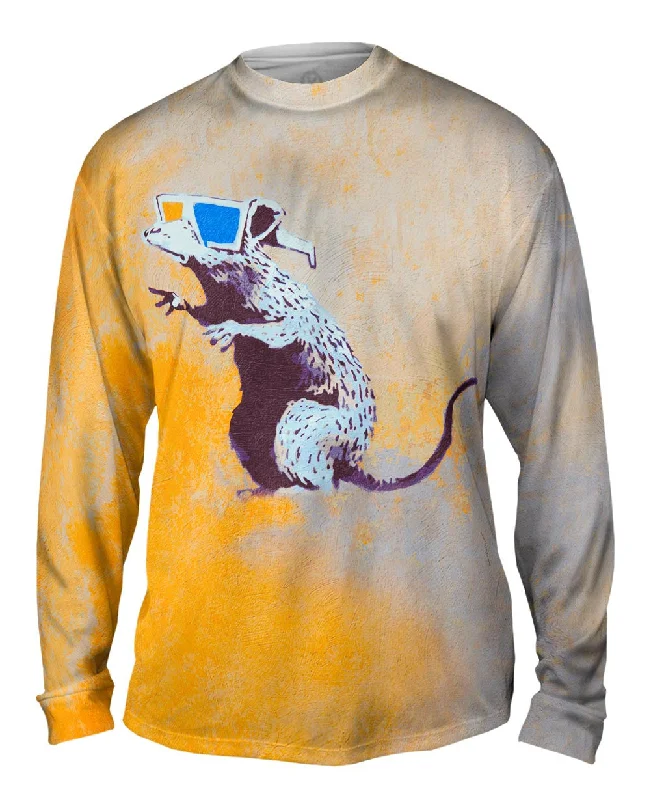 Long-Sleeve-Outdoor-Graffiti Banksy 3D Rat