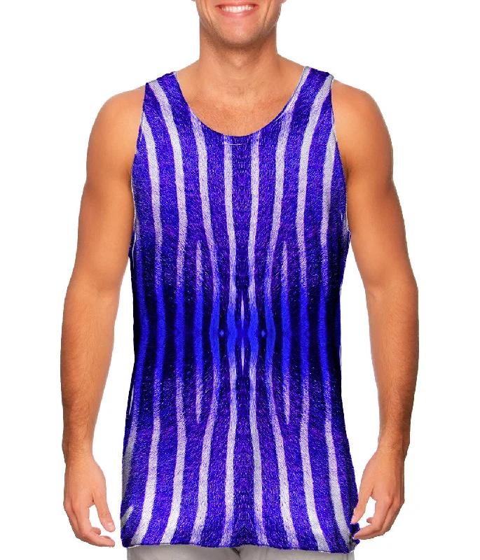 Tank-Top-Classic-Blue Zebra Stripes