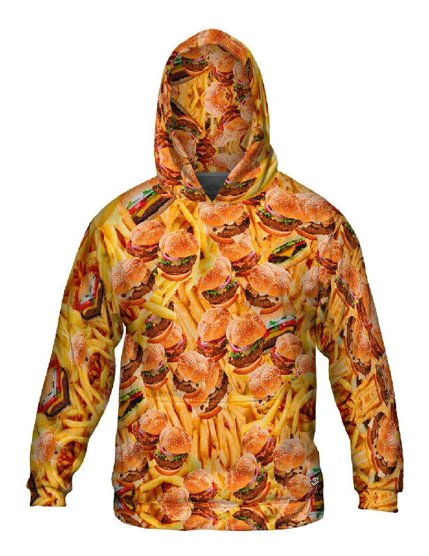 Hoodie-Embroidered-Hamburgers and Fries