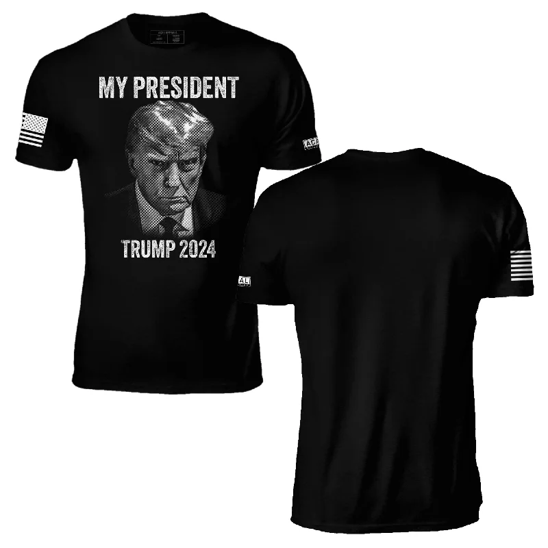 T-Shirt-Stretch-My President Trump 2024 T-Shirt