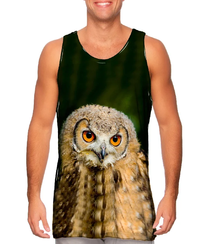 Tank-Top-Loose-Fit-Baby Owl Ponder