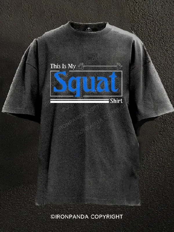 T-Shirt-Polka-Dot-THIS IS MY SQUAT SHIRT Washed Gym Shirt