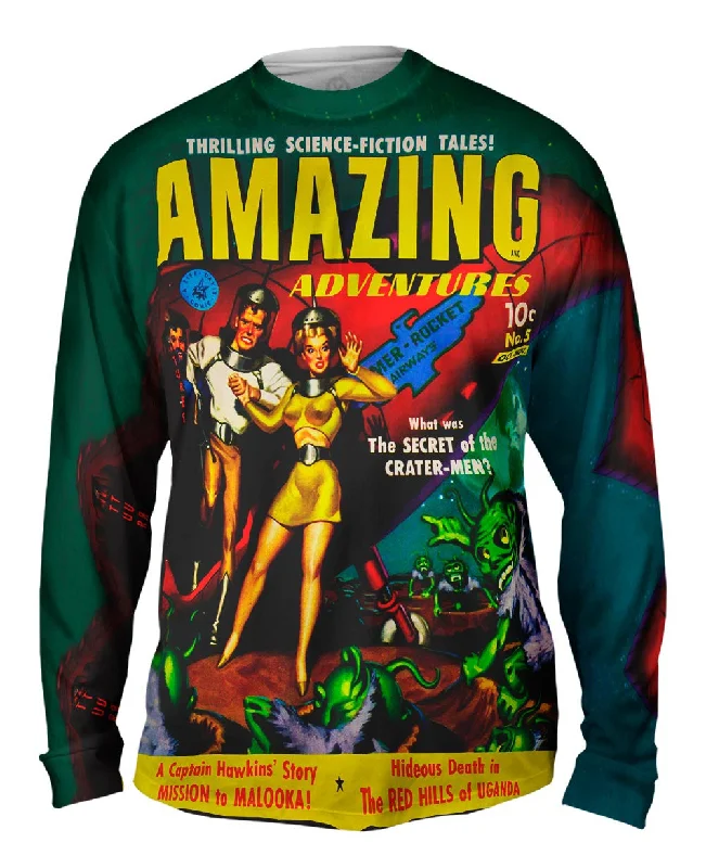 Long-Sleeve-Surfing-Alien Attack Comic Retro