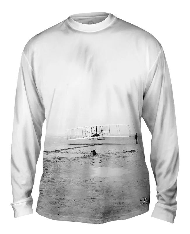 Long-Sleeve-Punk-American Icons Kitty Hawk Wright Brothers