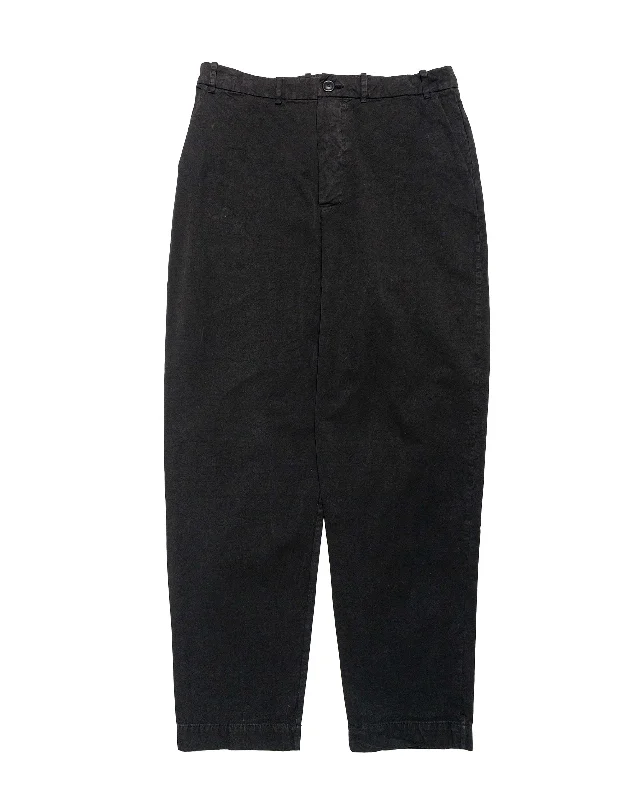 Pants-Workwear-CASEY CASEY Ah Pant Double Cot Black