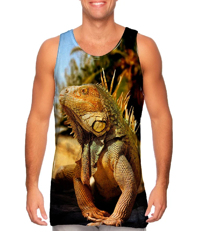 Tank-Top-Brown-Coast Beach Iguana