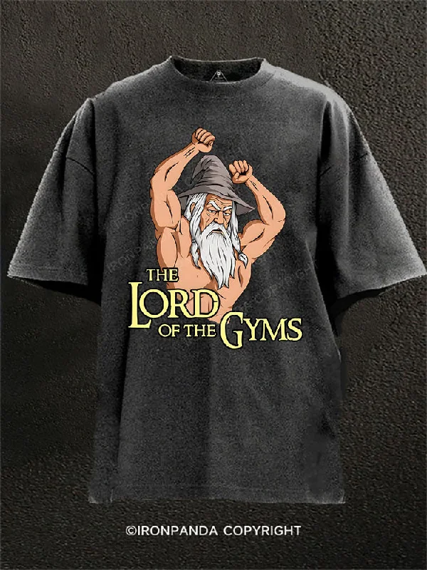 T-Shirt-Modern-the lord of the gyms Washed Gym Shirt