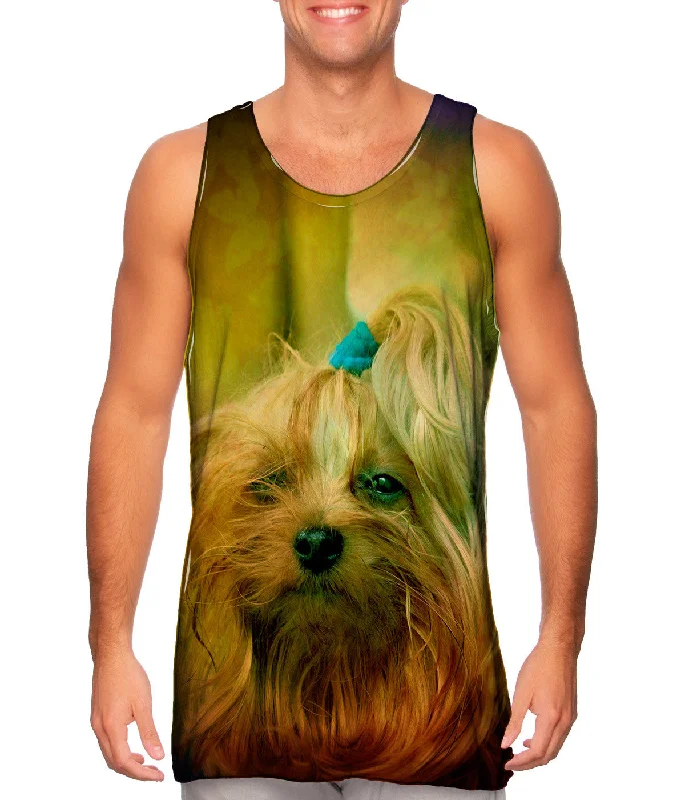 Tank-Top-Recycled-Blink Yorkie Puppy