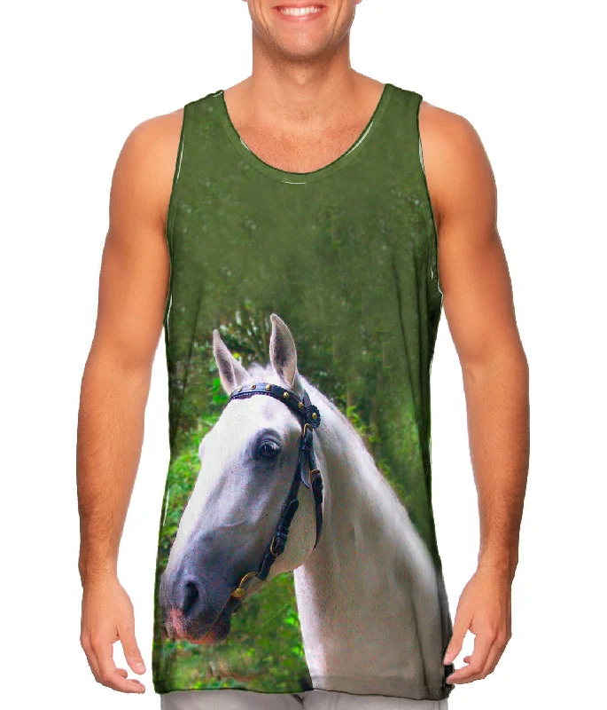 Tank-Top-Classic-Dreamy Ghost White Paso Fino Horse