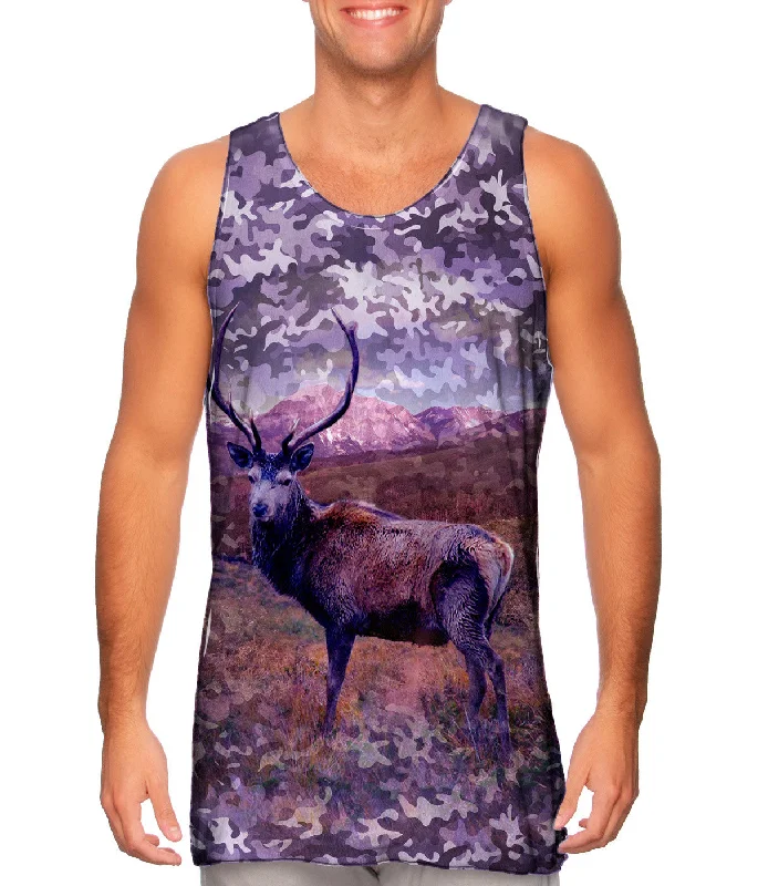 Tank-Top-Lightweight-Camouflage Violet Deer