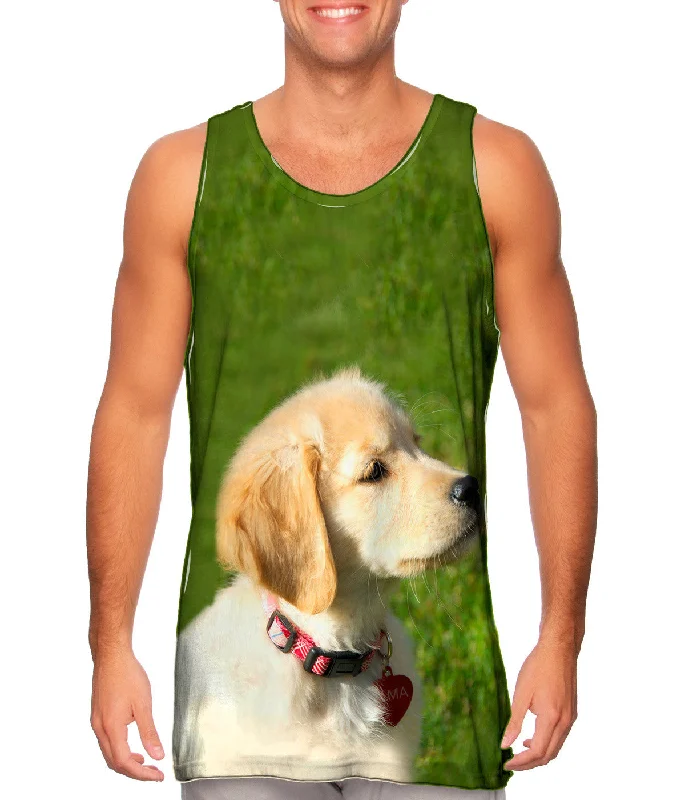 Tank-Top-Y2K-Style-Dreamy Yellow Labrador Puppy