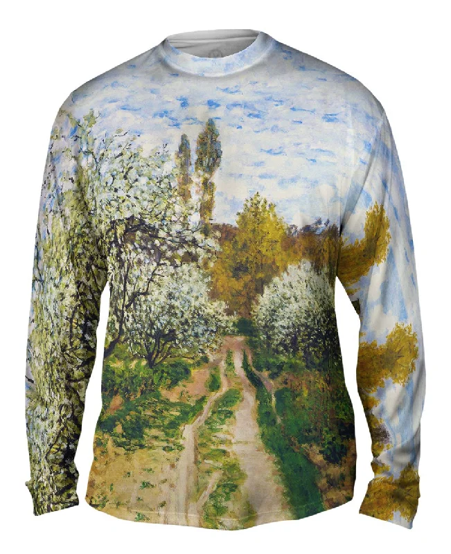 Long-Sleeve-Hemp-Monet -"Trees in Bloom" (1872)