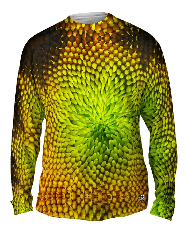 Long-Sleeve-Organic-Sunflower Abstract