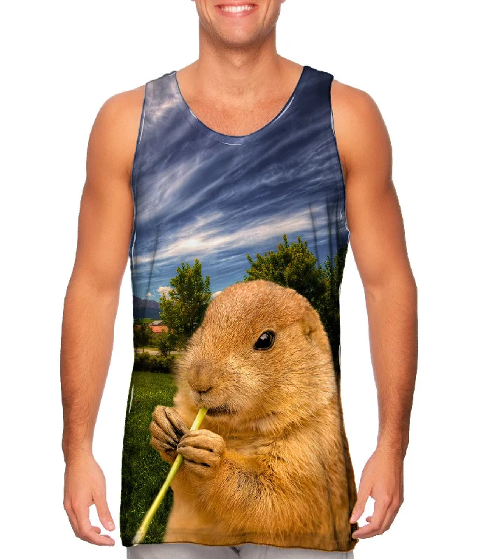 Tank-Top-Red-Cloudy Beaver Chew