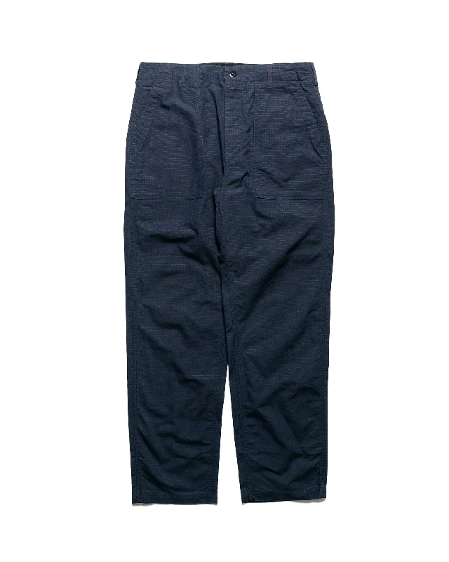 Pants-Joggers-Engineered Garments Fatigue Pant Dark Navy Cotton Ripstop