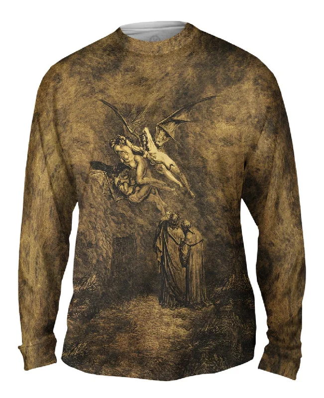 Long-Sleeve-Heavyweight-Gustave Dore - "The Inferno Canto 9 Antique" (1857)