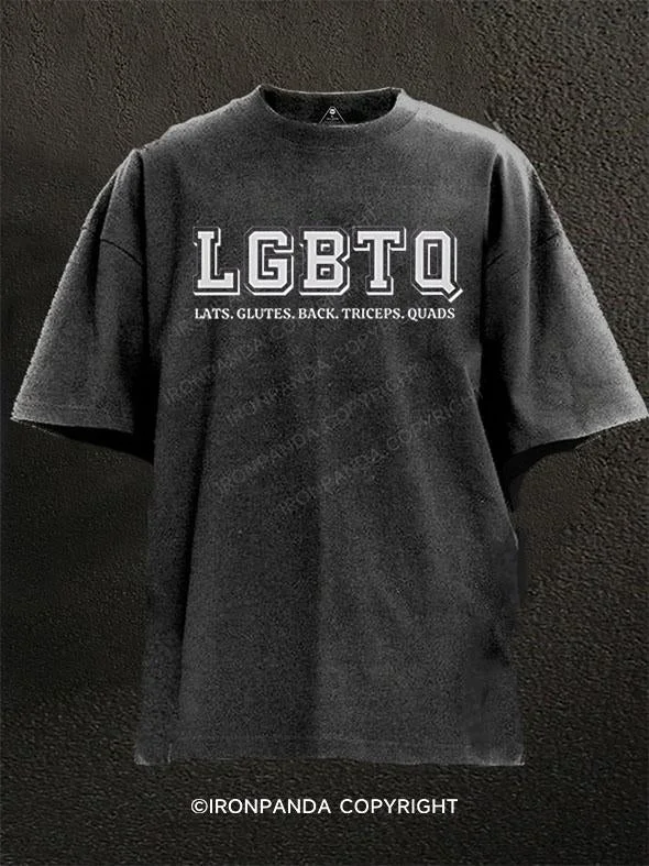 T-Shirt-Biker-LGBTQ Washed Gym Shirt