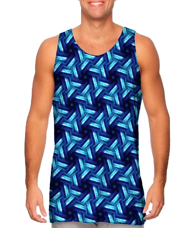 Tank-Top-Basketball-Blue Sky Black Sea Murano Pattern