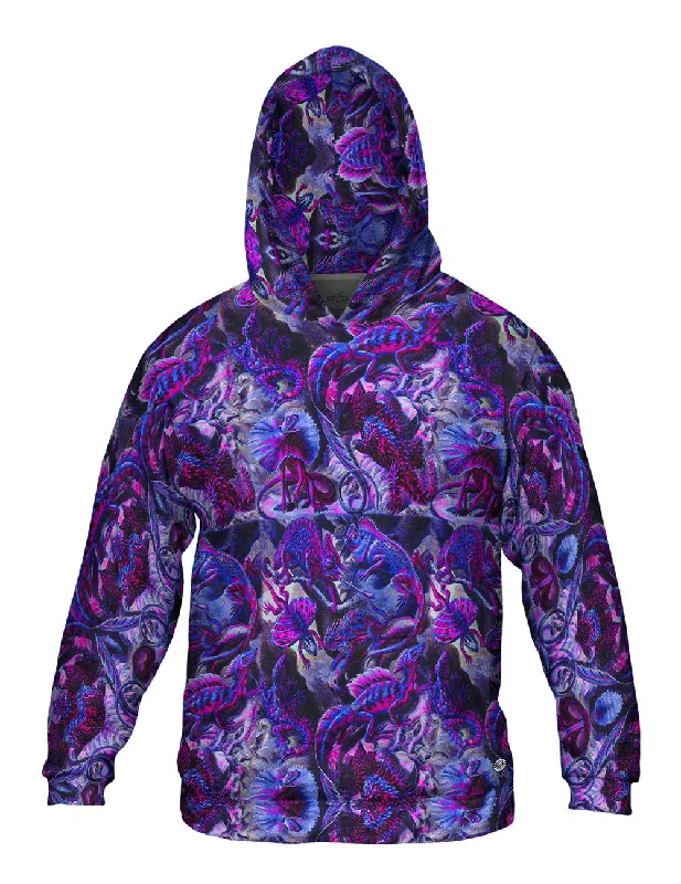 Hoodie-Premium-Ernst Haeckel - "Lacertilia Neon" (1904)