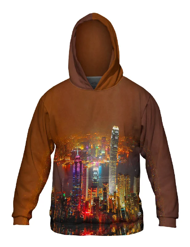 Hoodie-Travel-Hong Kong Night Views