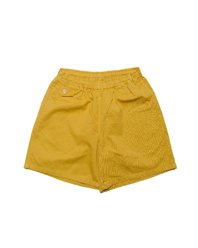 Shorts-Heavyweight-The Real McCoy's MP22015 Cotton Drill Swim Shorts (Over-Dyed) Yellow