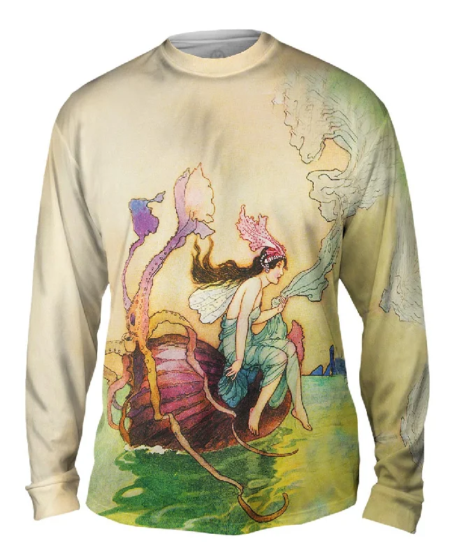 Long-Sleeve-Sustainable-Warwick Goble - "Mermaid Octopus Sailing"