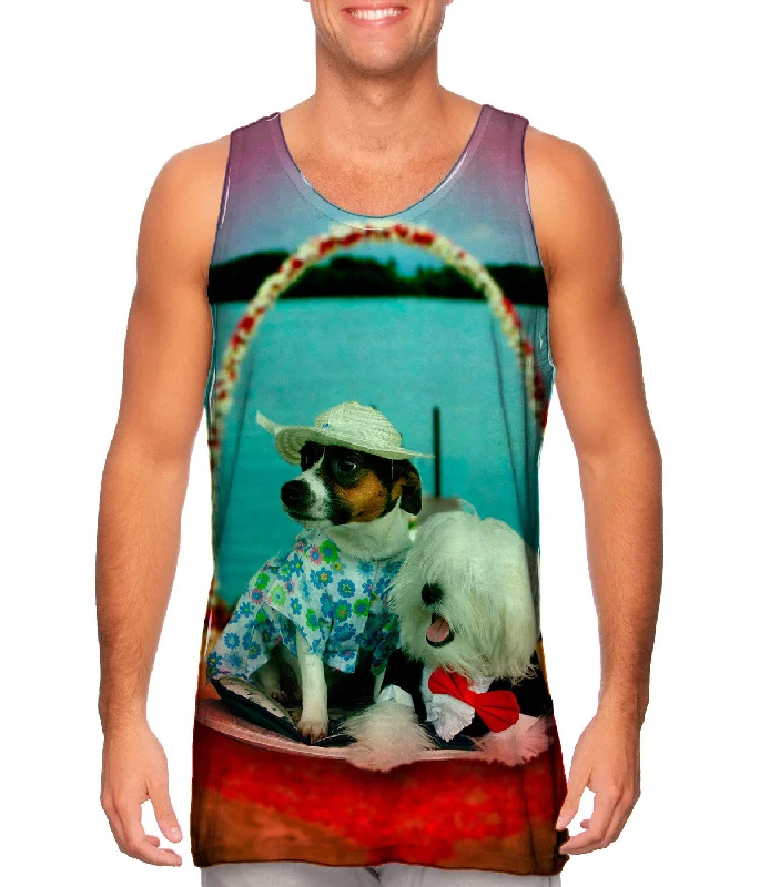 Tank-Top-Skateboarding-Beach Wedding Dogs