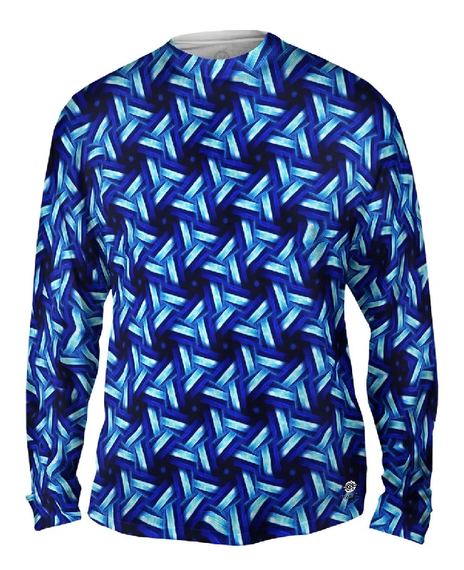 Long-Sleeve-Yellow-Blue Sky Black Sea Murano Pattern