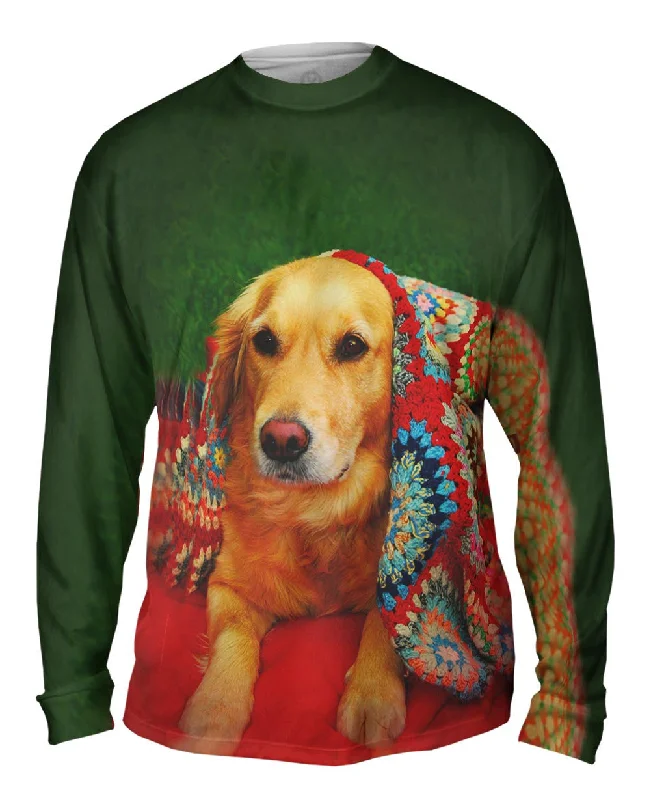 Long-Sleeve-Family-Matching-Golden Retriever Blanket