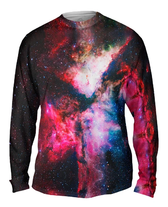 Long-Sleeve-Red-Star Forming Carina Nebula Space