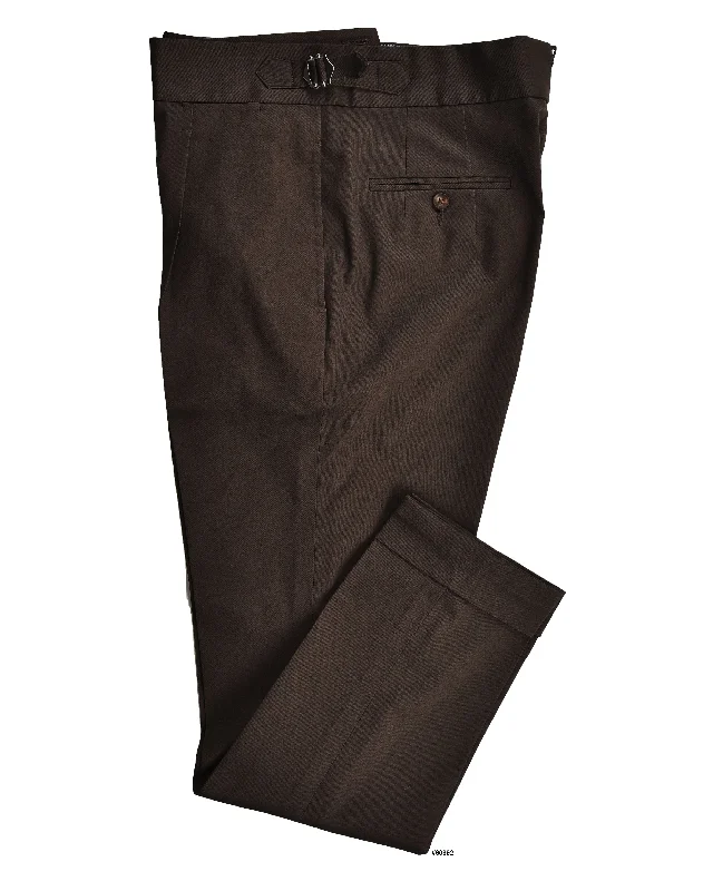 Pants-Techwear-Stretchable Chino: Umber Brown Chino