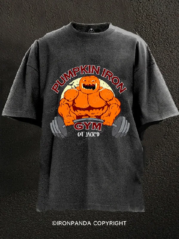 T-Shirt-Hooded-Pumpkin iron gym get Jack O Washed Gym Shirt