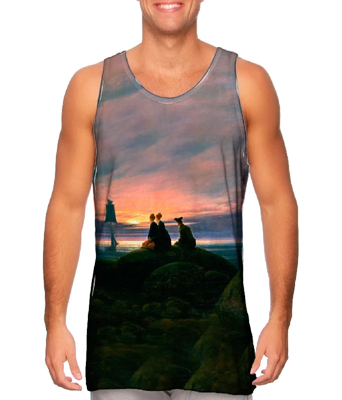 Tank-Top-Vintage-Caspar David Friedrich - "Moonrise Over the Sea" (1822)