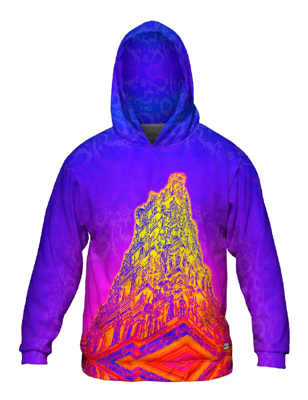 Hoodie-Mock-Neck-Hindu Gods Hierarchy Trippy