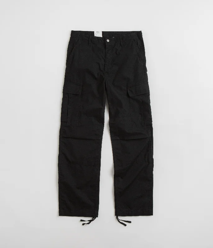 Pants-Ripped-Denim-Carhartt Regular Cargo Pants - Black