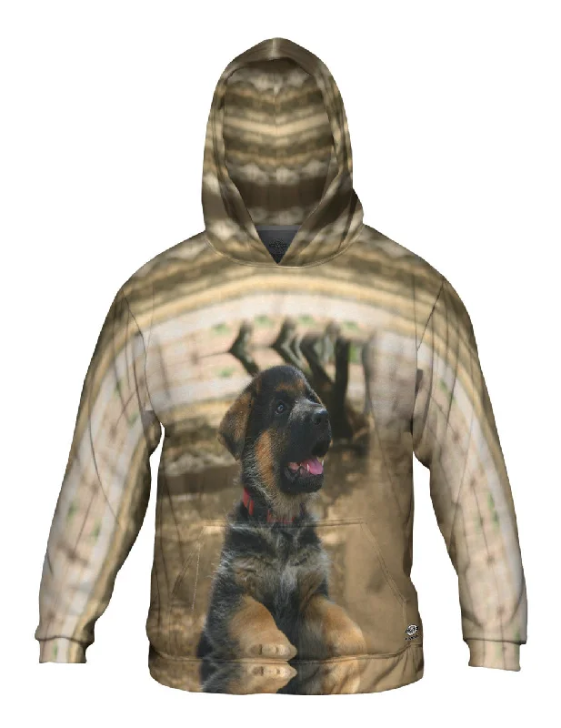 Hoodie-Y2K-Style-Water Reflection German Shepherd